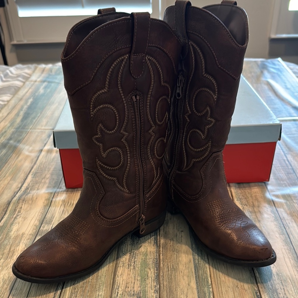 Kids’ Montana Zipper Western Boots by Cat & Jack (Sz: 3)